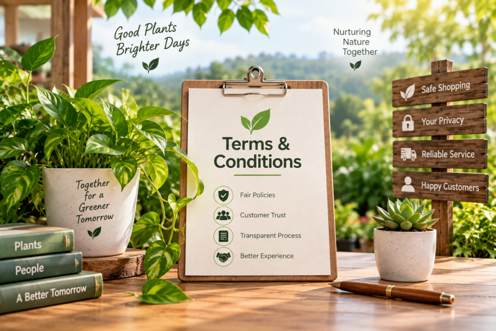 nursery plant Terms & Conditions page Image